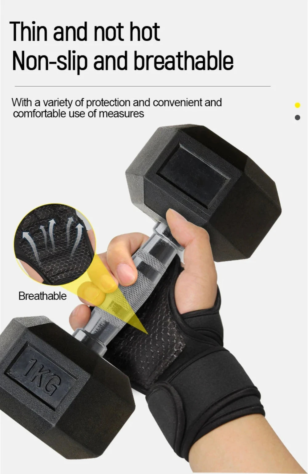 A Pair of Training Sports Gloves for Men and Women