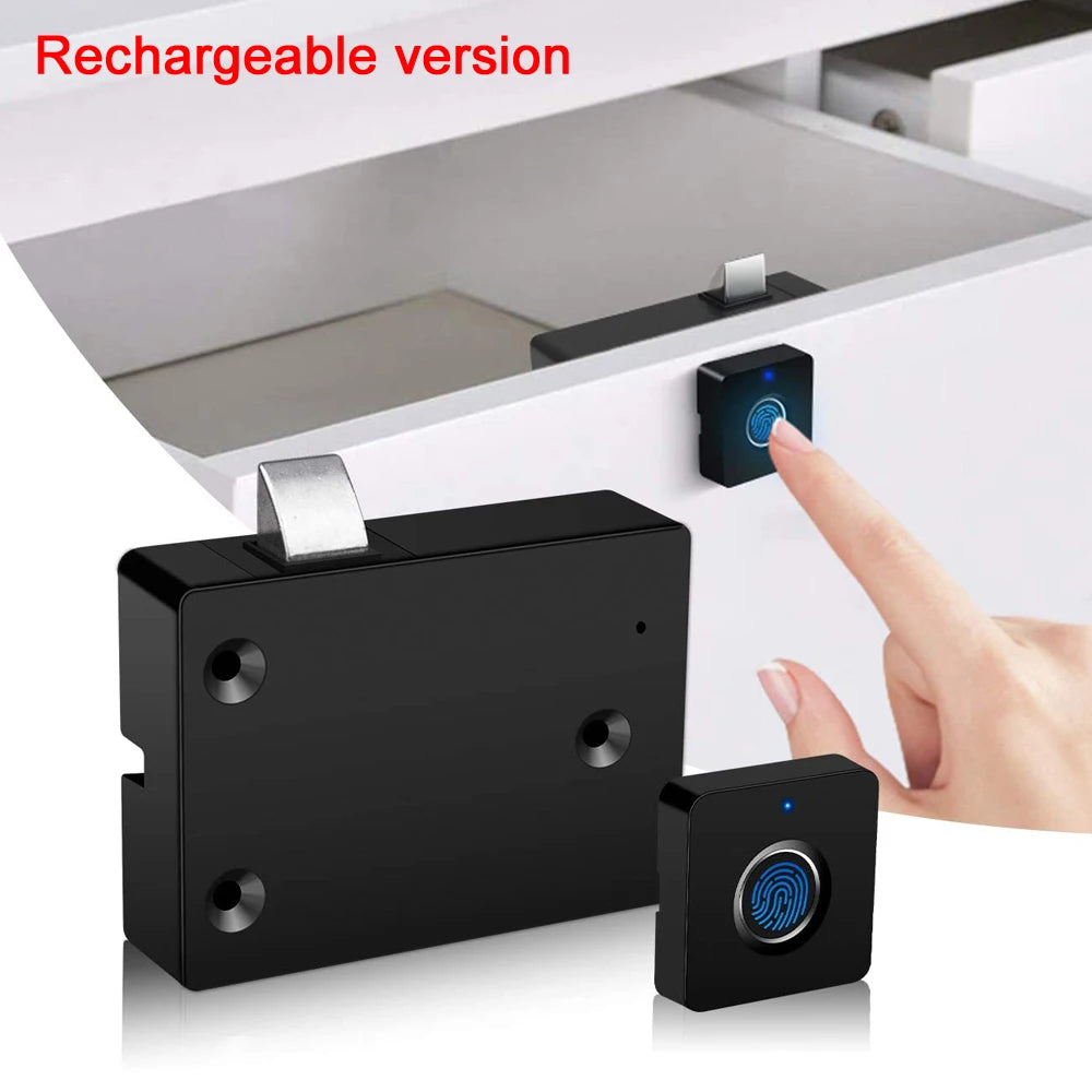 Best-selling high-quality smart lock for fingerprint drawer, ABS fingerprint electric cabinet lock, smart home cabinet lock.