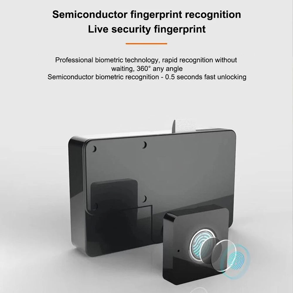 Best-selling high-quality smart lock for fingerprint drawer, ABS fingerprint electric cabinet lock, smart home cabinet lock.